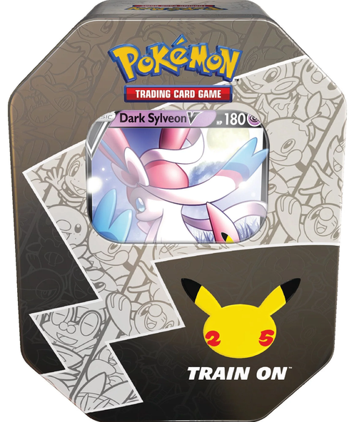 Pokemon Trading Cards 25th Anniversary Tin (Dark Sylveon V)