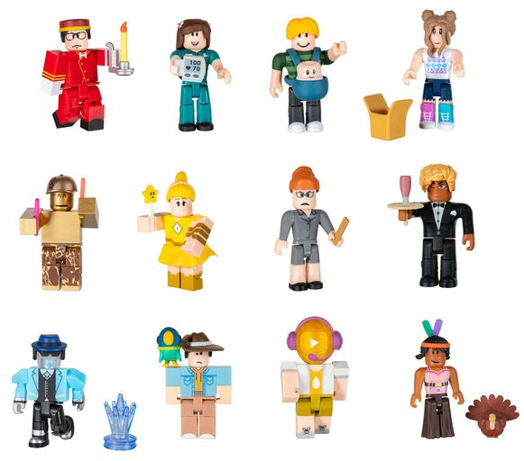 Roblox Celebrity Collection Series 6 Mystery Pack, Includes White Cube, 1 Random Figure & Virtual Item Code, Styles May Vary