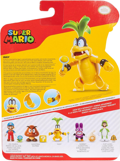 Super Mario 4" Iggy Koopa Action Figure