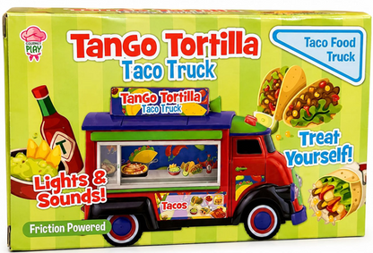 Gourmet Play Tango Tortilla Taco Truck Toy with Lights & Sounds, Friction Powered