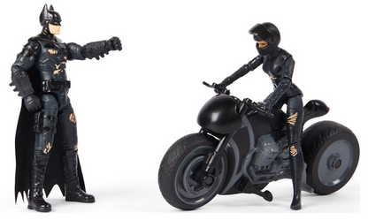 DC Comics Batman and Selina Kyle Chase Pack with 2 Figures and Bike