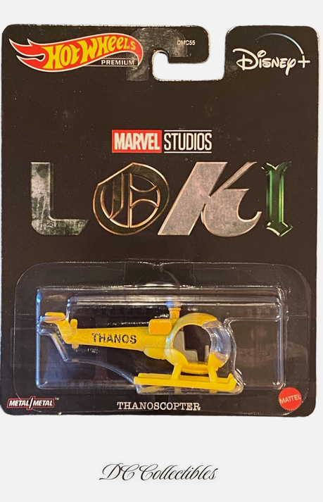 HOT WHEELS Thanos THANOSCOPTER Helicopter Model from Loki Premium 1/64 Scale