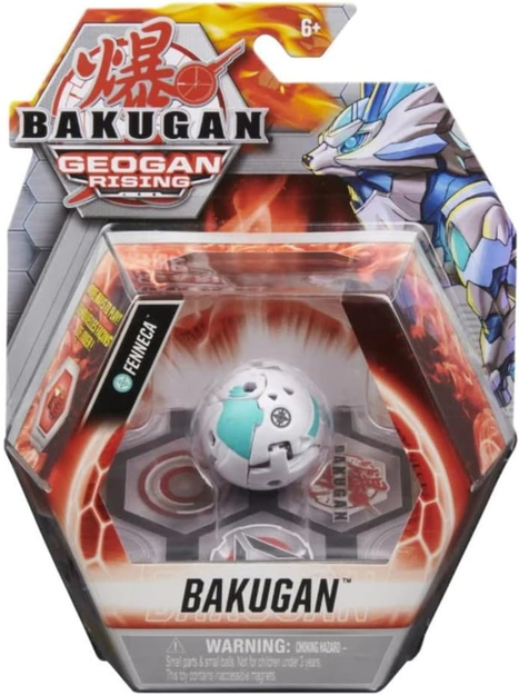 Bakugan Geogan Rising 2021 Haos Fenneca 2-inch Core Collectible Figure and Trading Cards