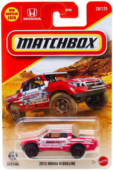 Matchbox 2015 Honda Ridgeline Diecast Car 20/125