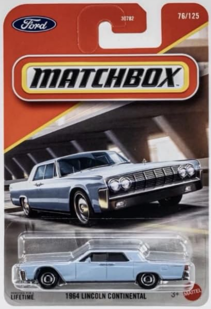 Matchbox 1964 Lincoln Continental Light Blue 76/125