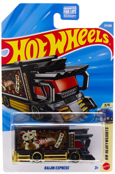 Hot Wheels Raijin Express Black 57/250 HW Heavyweights 3/5