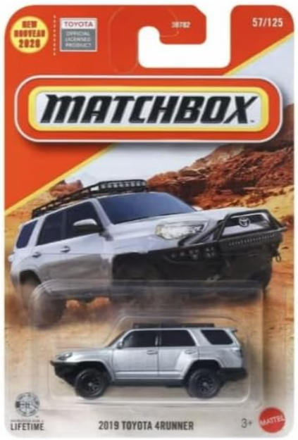 Matchbox 2019 Toyota 4Runner Silver 57/125 1:64 Scale