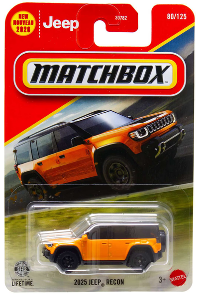 Matchbox 2025 Jeep Recon Orange 80/125