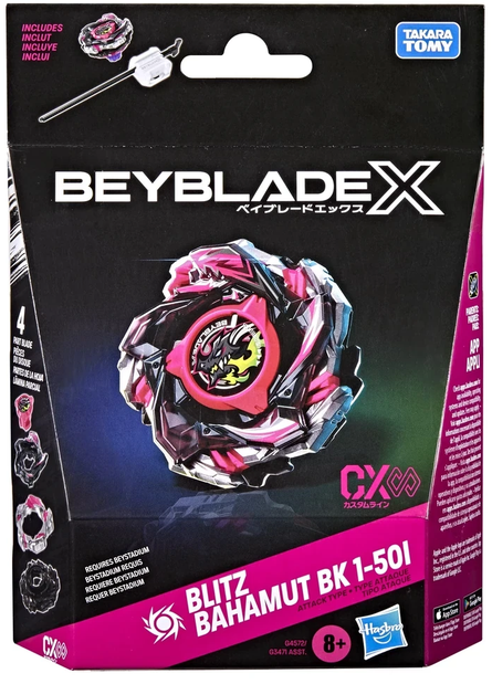 HASBRO Beyblade X Starter Blitz Bahamut BK 1-50I G4572 / CX-13