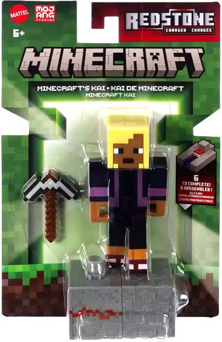 Redstone Charged Minecraft's Kai Action Figure 6+ Years