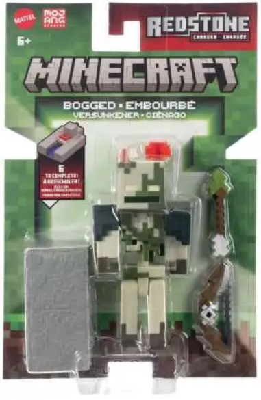 Minecraft Redstone Charged Bogged Action Figure 6+ Years