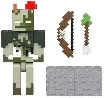 Minecraft Redstone Charged Bogged Action Figure 6+ Years