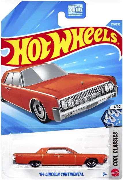 Hot Wheels '64 Lincoln Continental Orange 170/250 Cool Classics 1/10