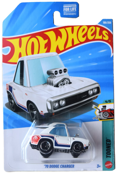Hot Wheels '70 Dodge Charger Tooned 4/5 [white] 188/250