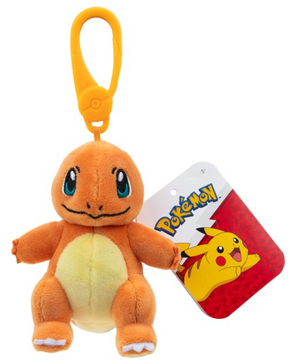 Pokémon Clip-On Plush Charmander 3.5-Inch Toy
