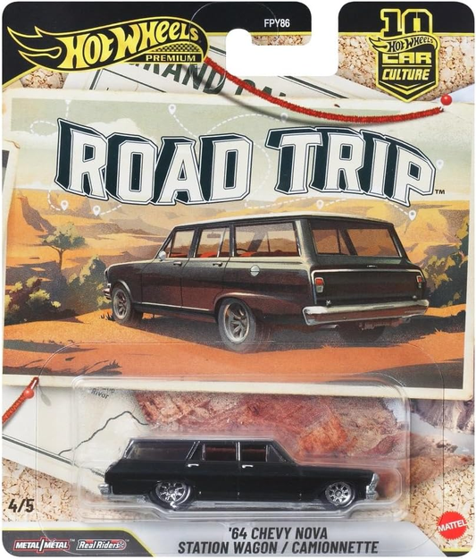 Hot Wheels Collector Vehicle Auto Culture Automotive 64 Chevy Wagon 3+ Years