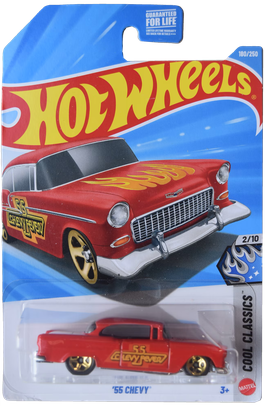 Hot Wheels '55 Chevy [red] 180/250 Cool Classics 2/10