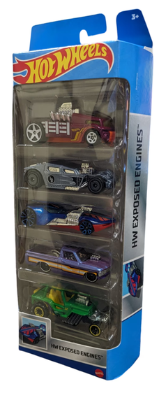 Hot Wheels EXPOSED ENGINES 5 Pack