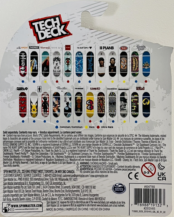 Tech Deck 2022 KROOKED Wood Grain Flower Dude - Fingerboard