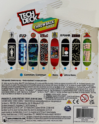Tech Deck Flip ARTO Throwback Series  Fingerboard (RARE) Iceman Model