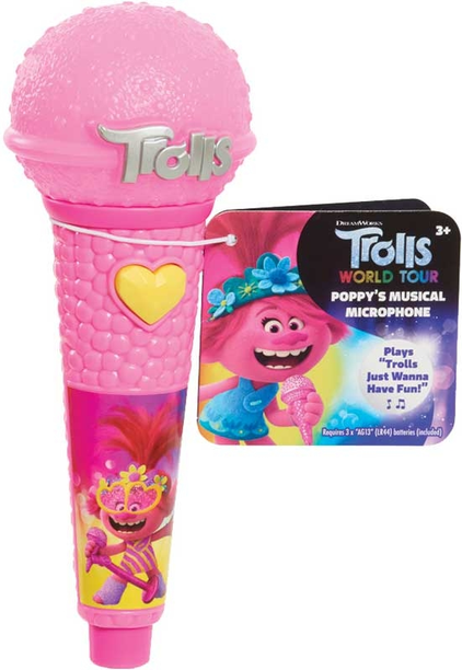 Trolls World Tour Poppy's Musical Microphone "Trolls Just Want to Have Fun"