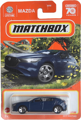 Matchbox 2019 Mazda3 Blue 50/100