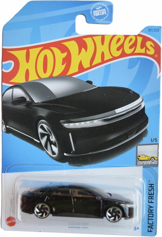 Hot Wheels Lucid Air [Black] 97/250 Factory Fresh 1/5
