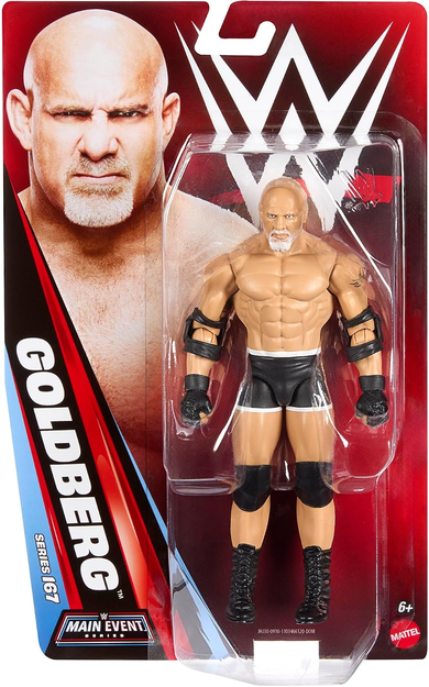 WWE Goldberg Action Figure, Main Event Series #167, 6-inch Collectible with Articulation