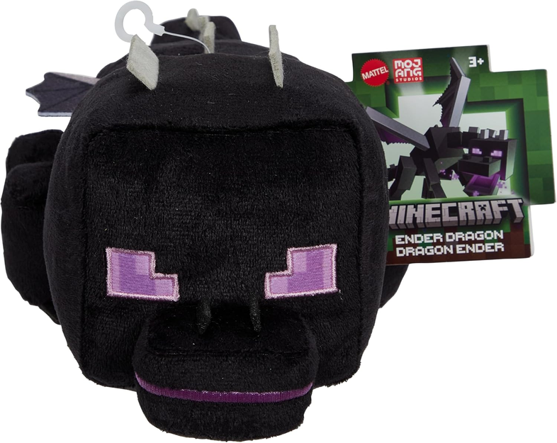 Minecraft Plush Ender Dragon Character Soft Doll, Video Game-Inspired Collectible Toy Gift, 11-inch