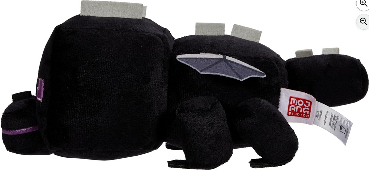 Minecraft Plush Ender Dragon Character Soft Doll, Video Game-Inspired Collectible Toy Gift, 11-inch