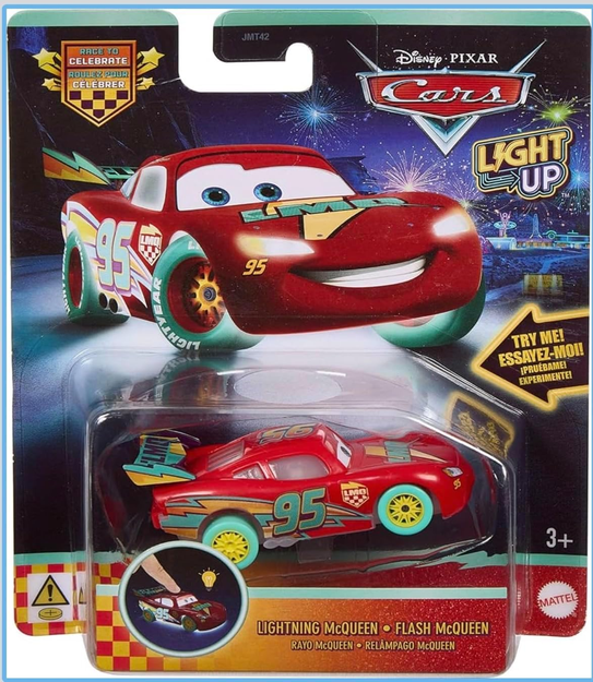 Disney Pixar Cars Lightning McQueen with Light Up Flash McQueen