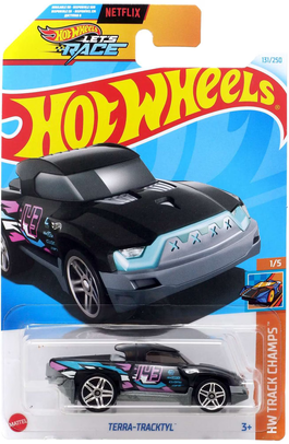 Hot Wheels Terra-Tracktyl Black #43 131/250 HW Track Champs 1/5