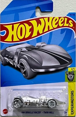 Hot Wheels HW Braille Racer Twin Mill 85/250, Experimotors 4/5 [Silver]