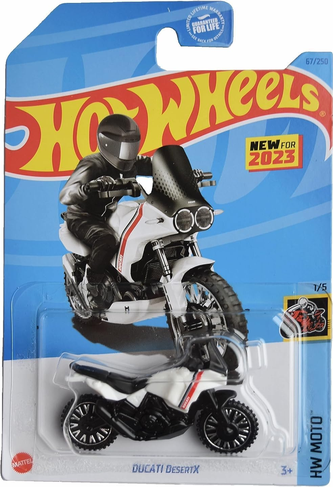 Hot Wheels Ducati DesertX White/Black 67/250 HW Moto 1/5