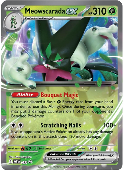Pokemon TCG: Paldea Partners Meowscarada EX Tin - 4 Packs