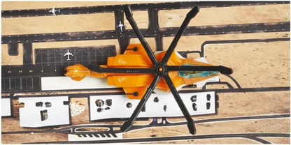Matchbox Collectible Die-Cast Metal Sky Busters Air Grabber Helicopter ~ Includes Playmat