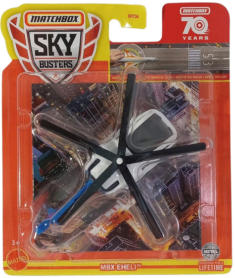 Matchbox Skybusters 21/32 MBX Eheli Blue & White 1:64 Scale Metal Diecast