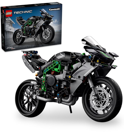 LEGO Technic42170 Kawasaki Ninja H2R Motorcycle Toy for Build and Display, Kid's Room Décor, Collectible Building Set for Boys and Girls Ages 10 and Up, Scale Model Kit for Independent Play