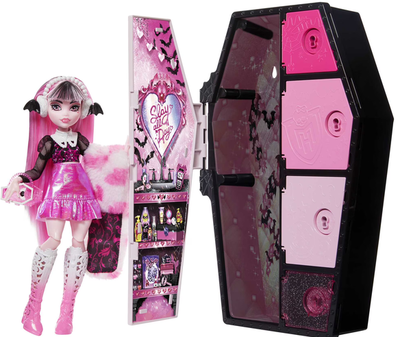 Monster High Doll, Draculaura, Skulltimate Secrets: Fearidescent Series, Multi-Color