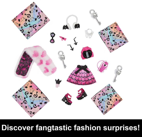 Monster High Doll, Draculaura, Skulltimate Secrets: Fearidescent Series, Multi-Color