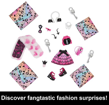 Monster High Doll, Draculaura, Skulltimate Secrets: Fearidescent Series, Multi-Color
