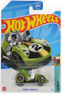Hot Wheels Tooned Twin Mill Green 170/250 Tooned 1/5