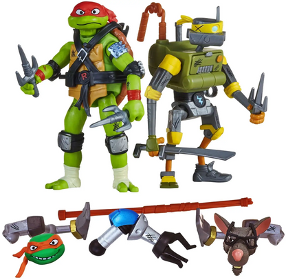 Teenage Mutant Ninja Turtles Tales of the TMNT Mutations Mix 'N Match Raphael & Metalhead Action Figure 2-Pack