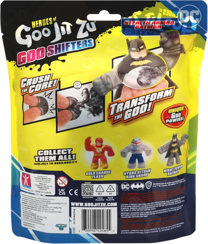Heroes of Goo Jit Zu Goo Shifters DC Super Hero Stretchy Action Figure Night Power Batman. Incredibly Stretchy DC 4.2" Toy Figure