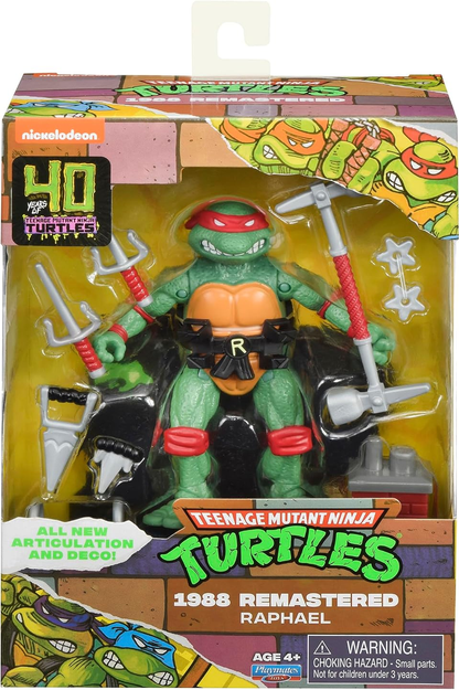 TEENAGE MUTANT NINJA Turtles: 4” Remastered Raphael Action Figure by Playmates Toys