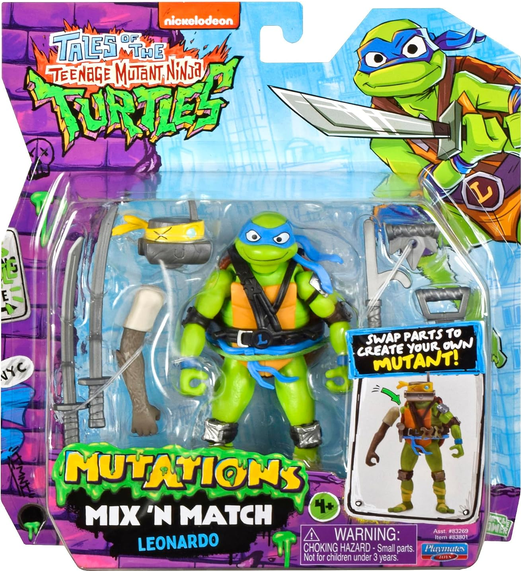 Tales of Teenage Mutant Ninja Turtles: Mutations Mix & Match 4.5" Leonardo Basic Action Figure Asst by Playmates Toys