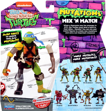 Tales of Teenage Mutant Ninja Turtles: Mutations Mix & Match 4.5" Leonardo Basic Action Figure Asst by Playmates Toys