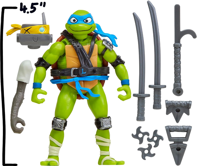 Tales of Teenage Mutant Ninja Turtles: Mutations Mix & Match 4.5" Leonardo Basic Action Figure Asst by Playmates Toys