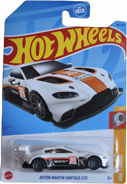 Hot Wheels Aston Martin Vantage GTE [White] 98/250 HW Turbo 2/5