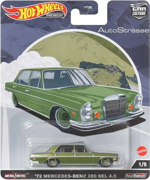 Hot Wheels '72 Mercedes Benz 280 SEL 4.5, Auto Strasse